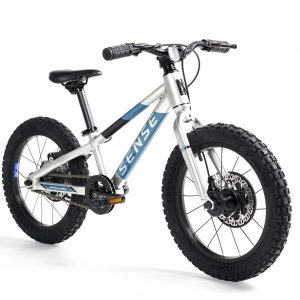 bicicleta sense grom 16 ano 2022 nas cores Aluminio e acqua